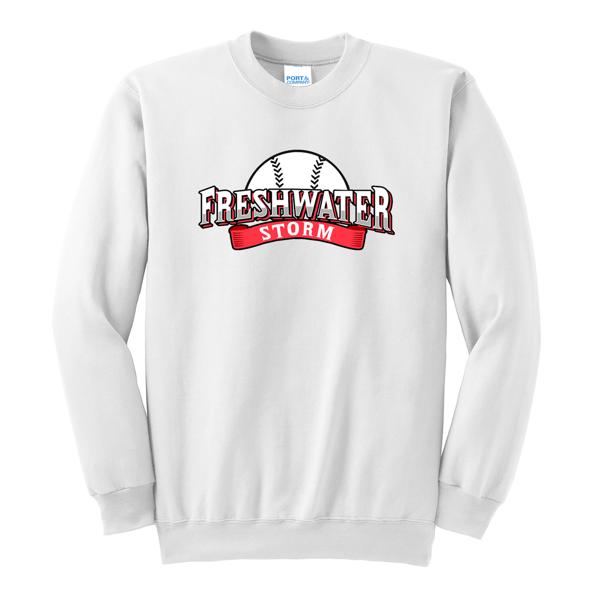 Freshwater Storm Baseball Crew Neck Sweater