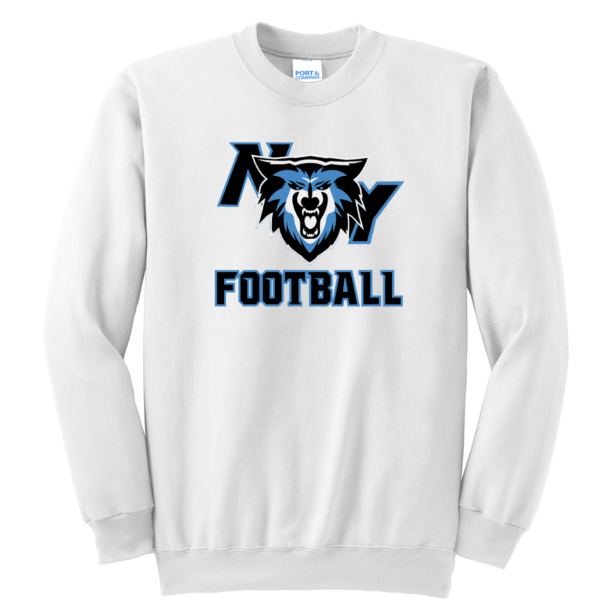 NY Wolves Football Crew Neck Sweater