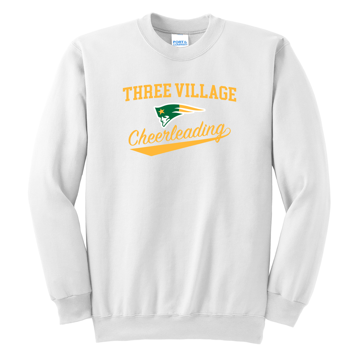 Three Village Cheerleading Crew Neck Sweater