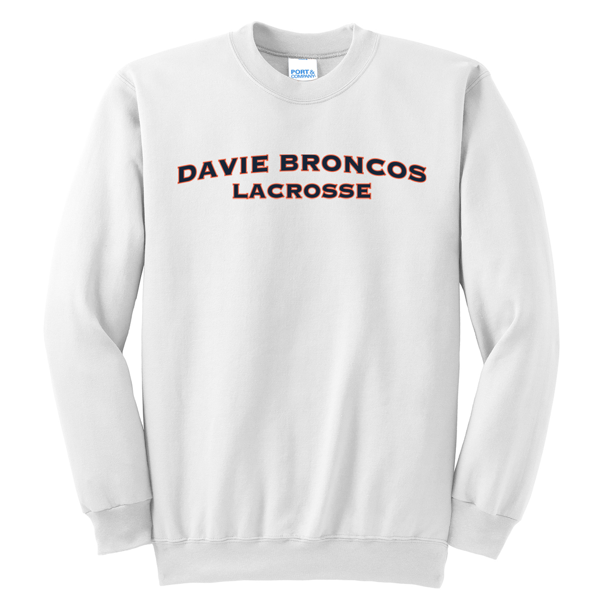 Davie Broncos Lacrosse Crew Neck Sweater