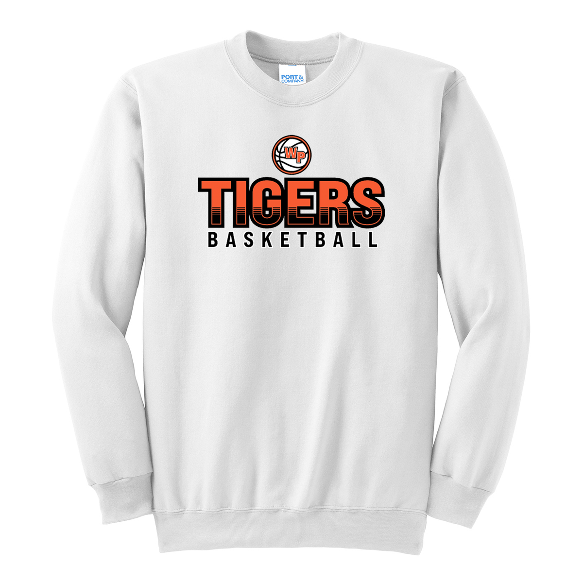 White Plains Middle School Basketball Crew Neck Sweater