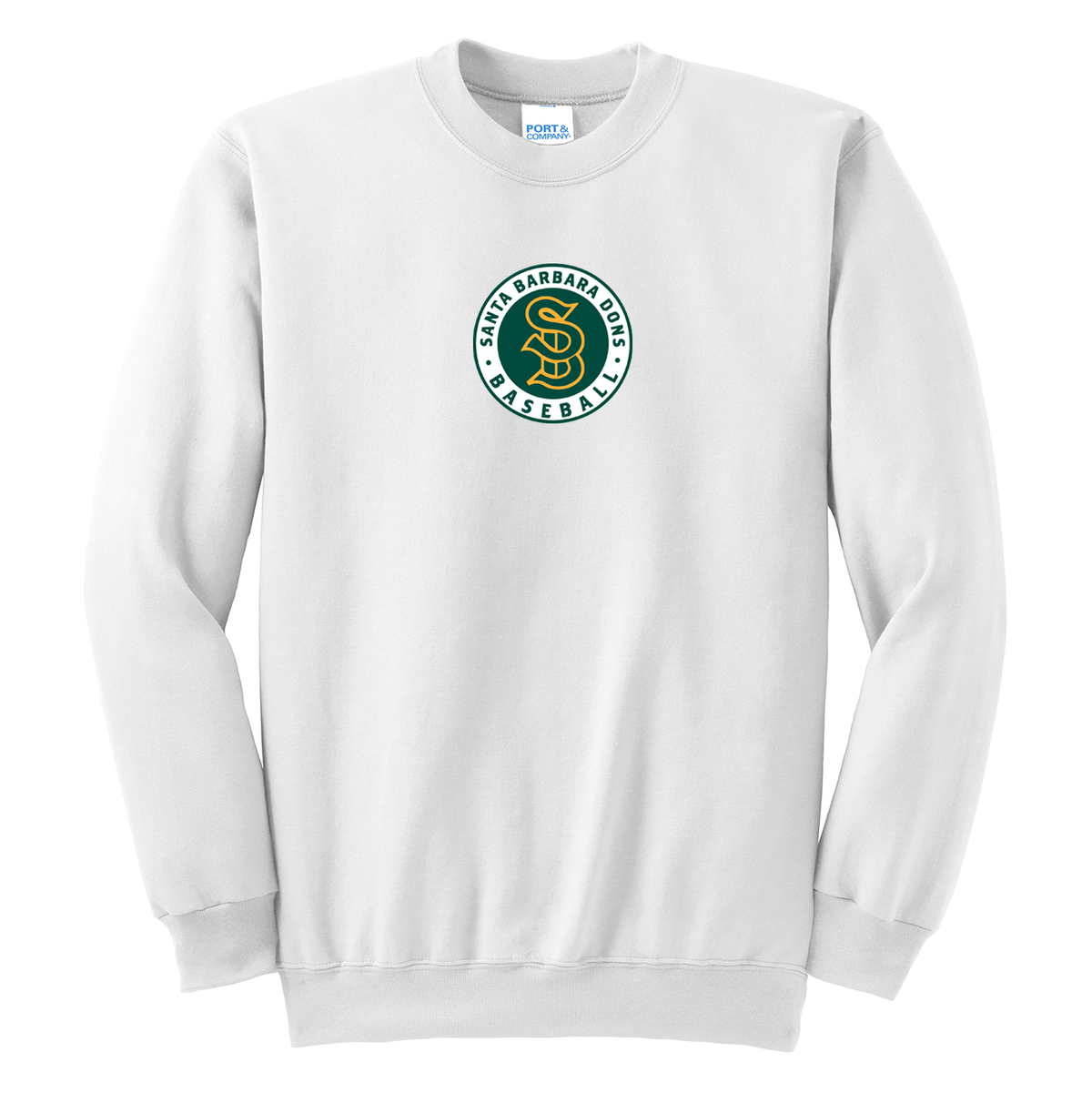 Santa Barbara HS Baseball Crew Neck Sweater