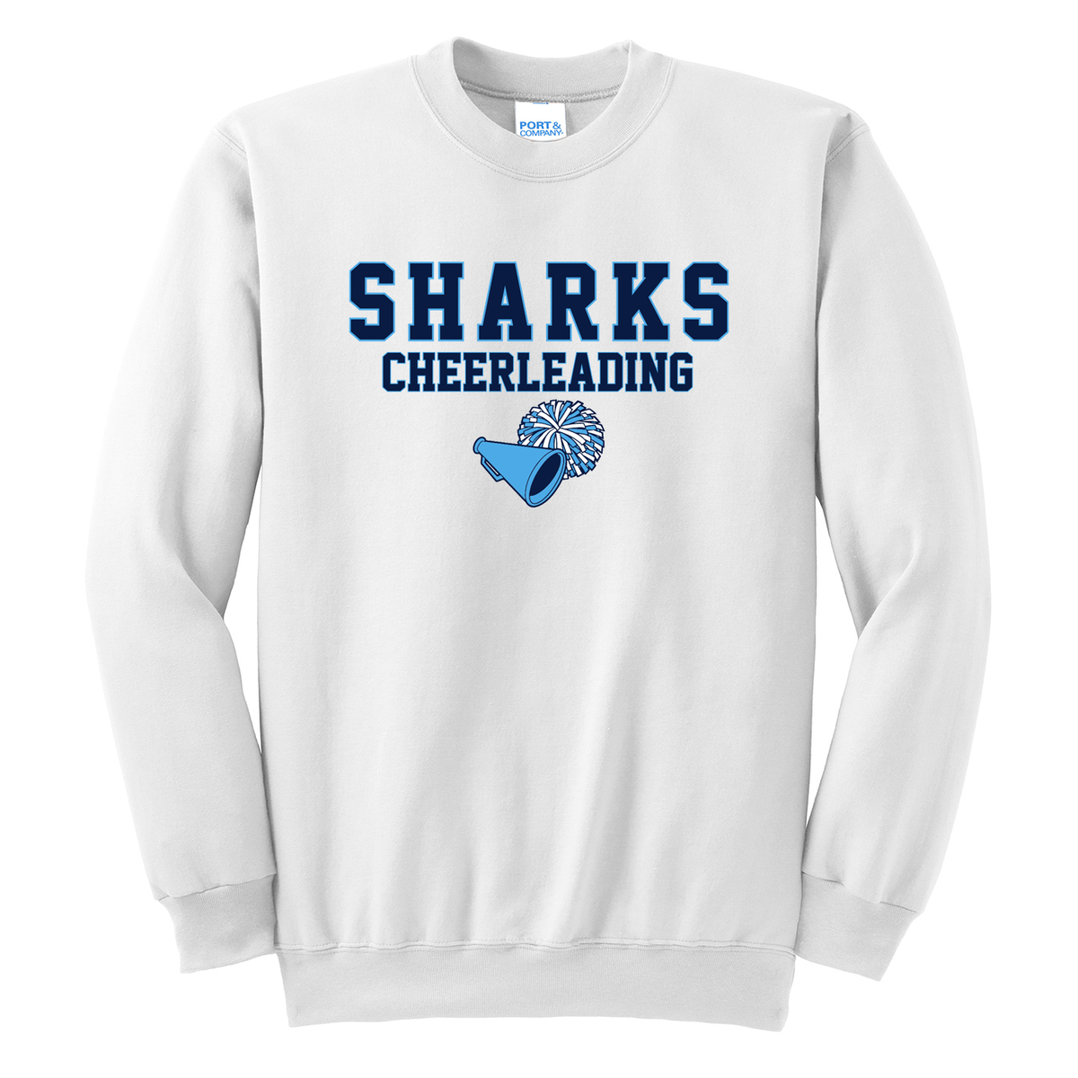 Sharks Cheerleading Crew Neck Sweater