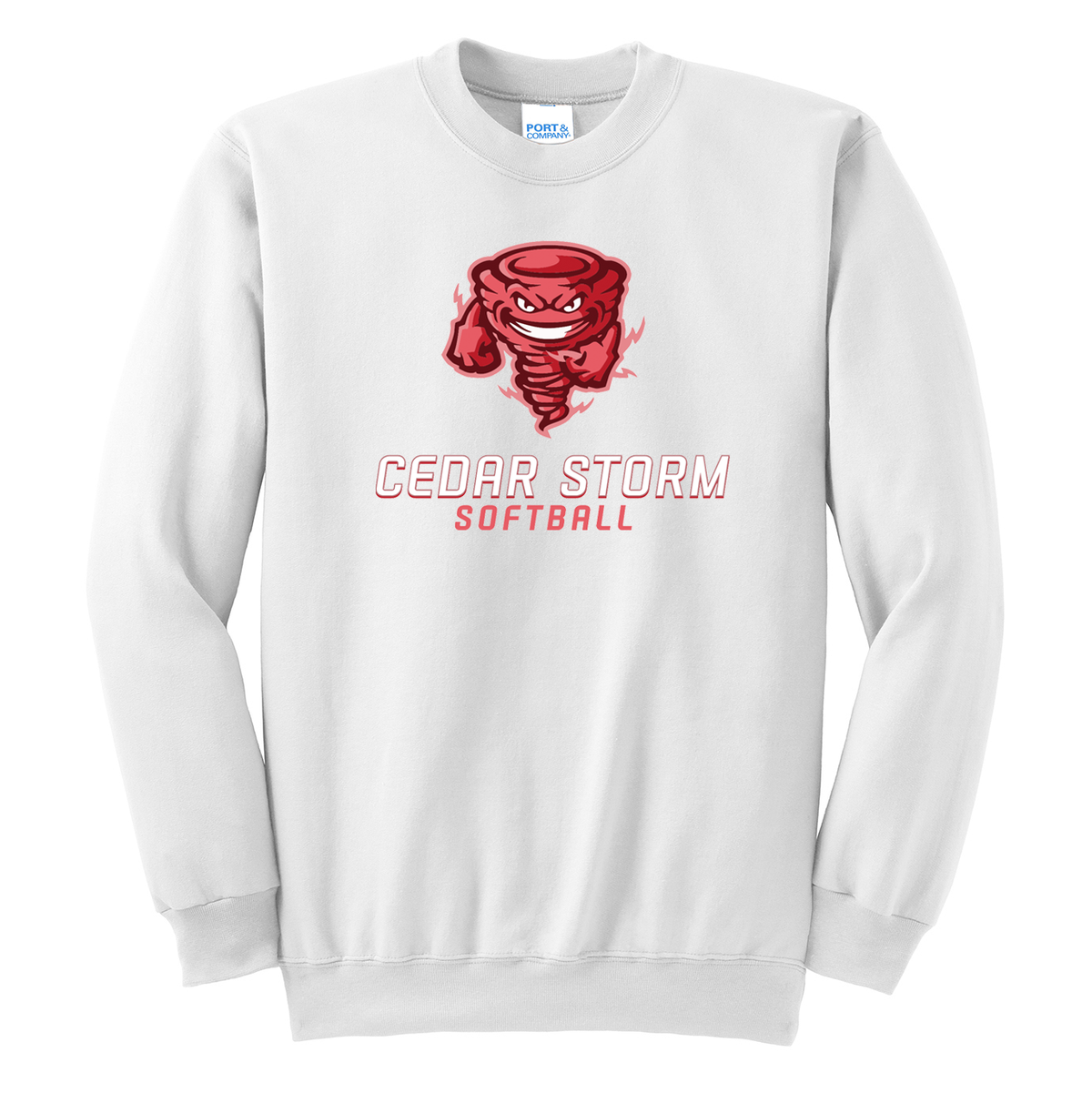 Cedar Storm Softball Crew Neck Sweater