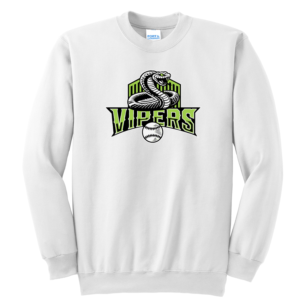 Vipers Baseball Crew Neck Sweater