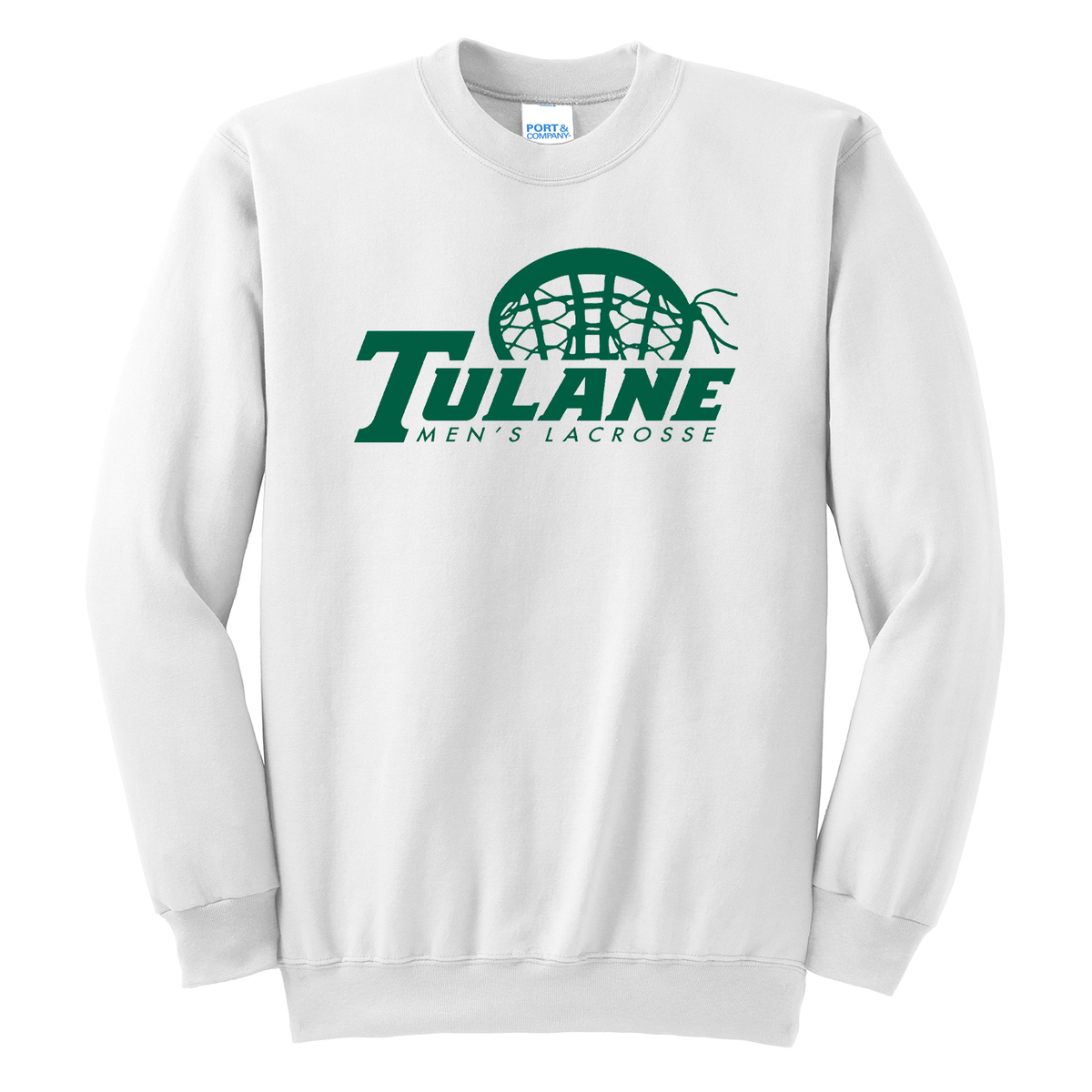 Tulane Mens Club Lacrosse Crew Neck Sweater