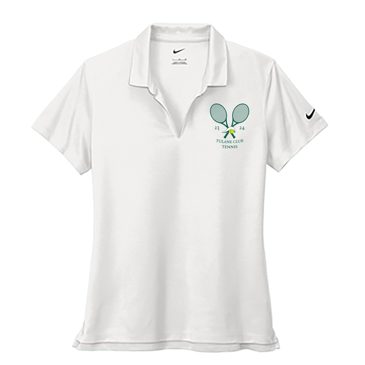 Tulane Club Tennis Ladies Nike Dri-FIT Micro Pique 2.0 Polo