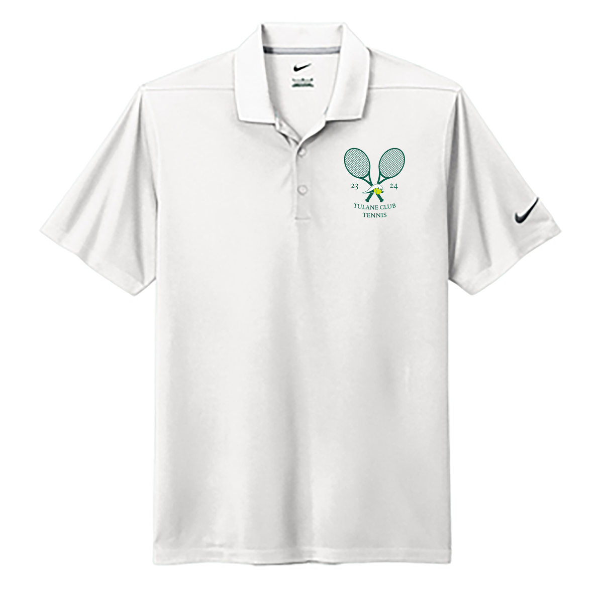 Tulane Club Tennis Nike Dri-FIT Micro Pique 2.0 Polo