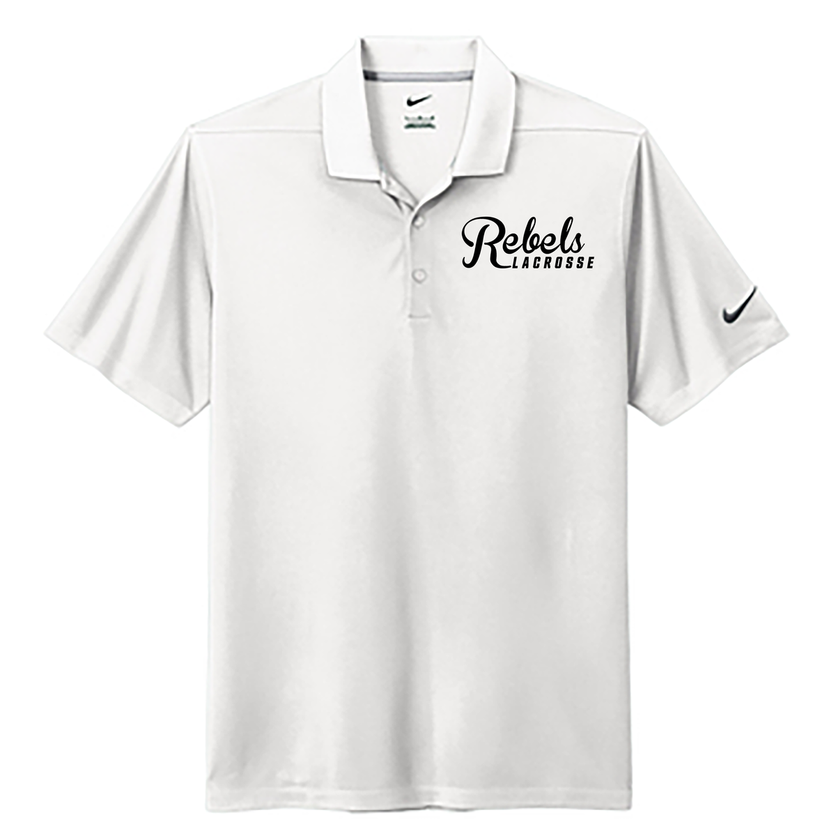 Rebels 2029 Black Nike Dri-FIT Micro Pique 2.0 Polo