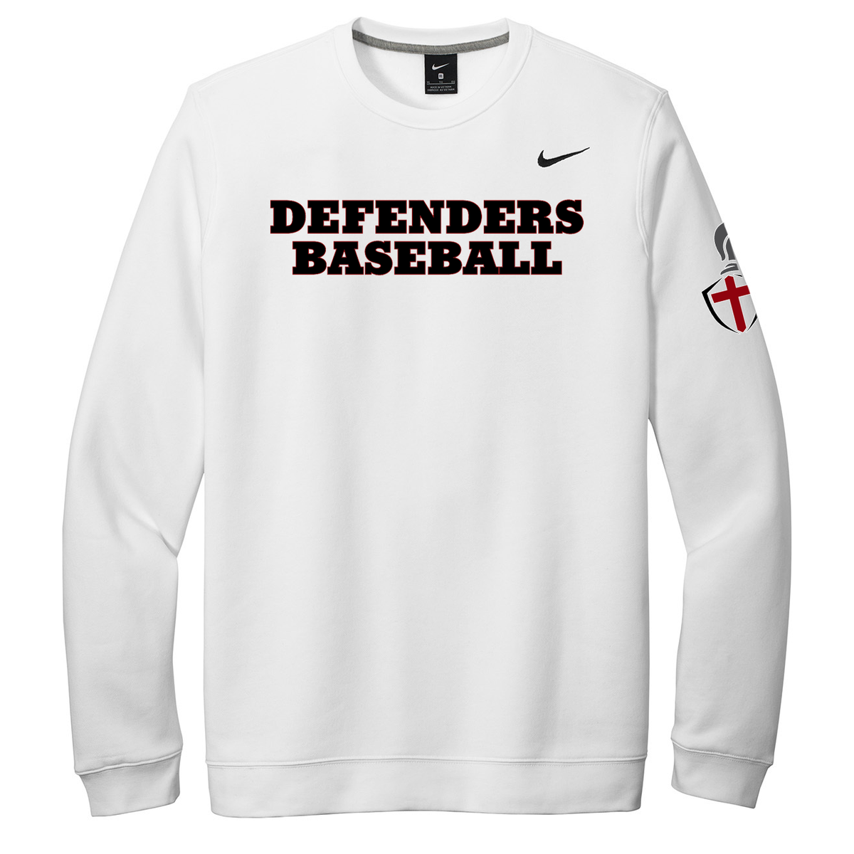 Defenders Baseball Nike Fleece Crew Neck