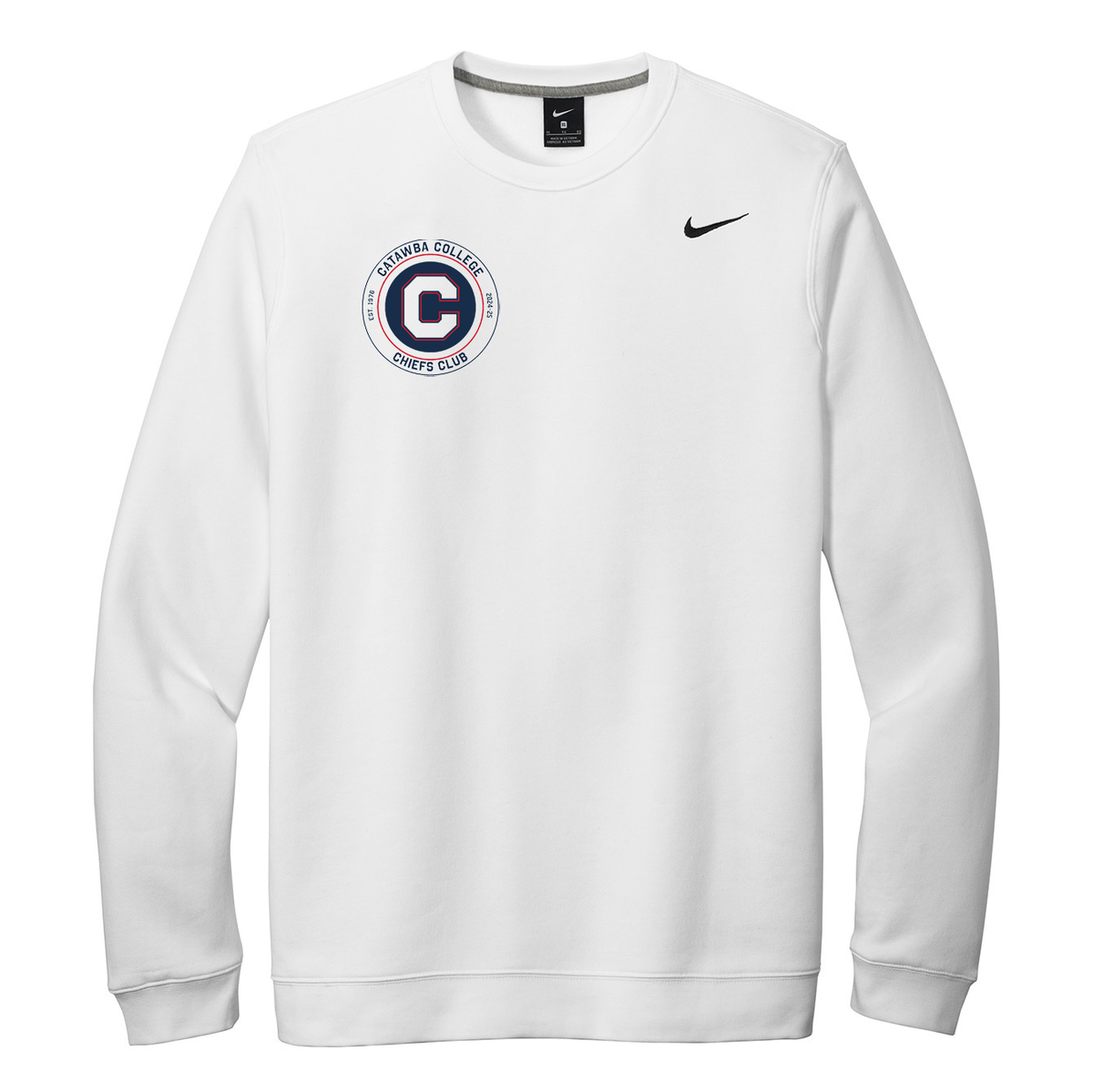 Catawba College Chiefs Club Nike Fleece Crew Neck
