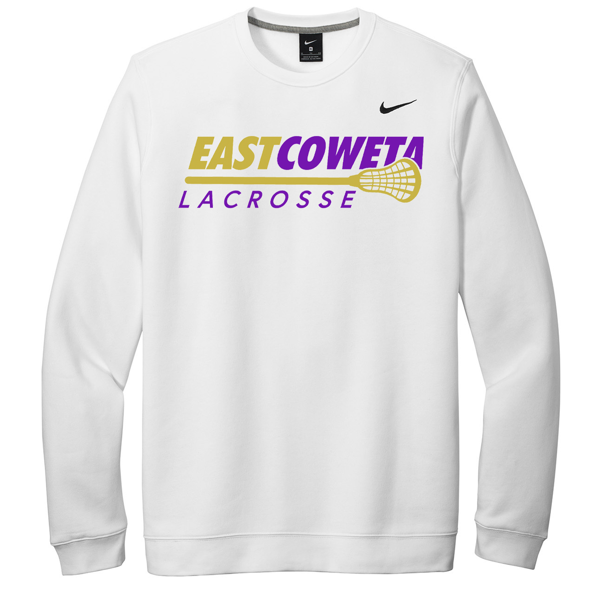 East Coweta Lacrosse Nike Fleece Crew Neck