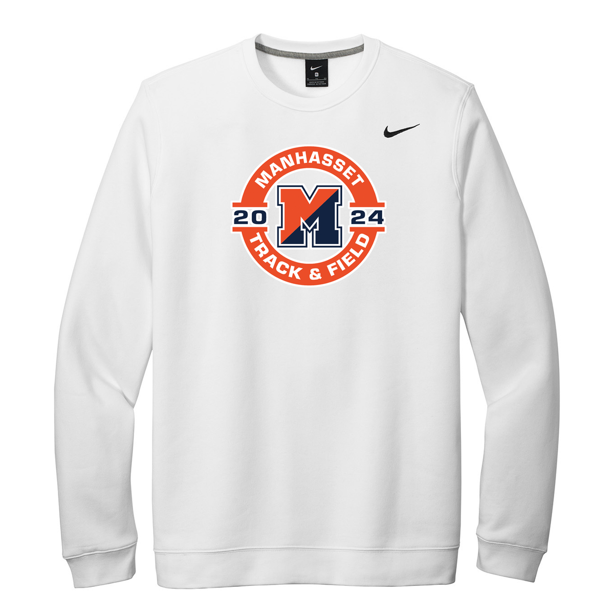 Manhasset Track & Field Nike Fleece Crew Neck