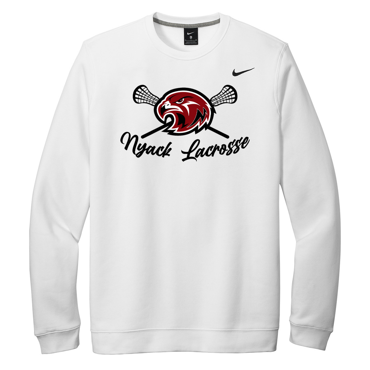 Nyack HS Lacrosse Nike Fleece Crew Neck