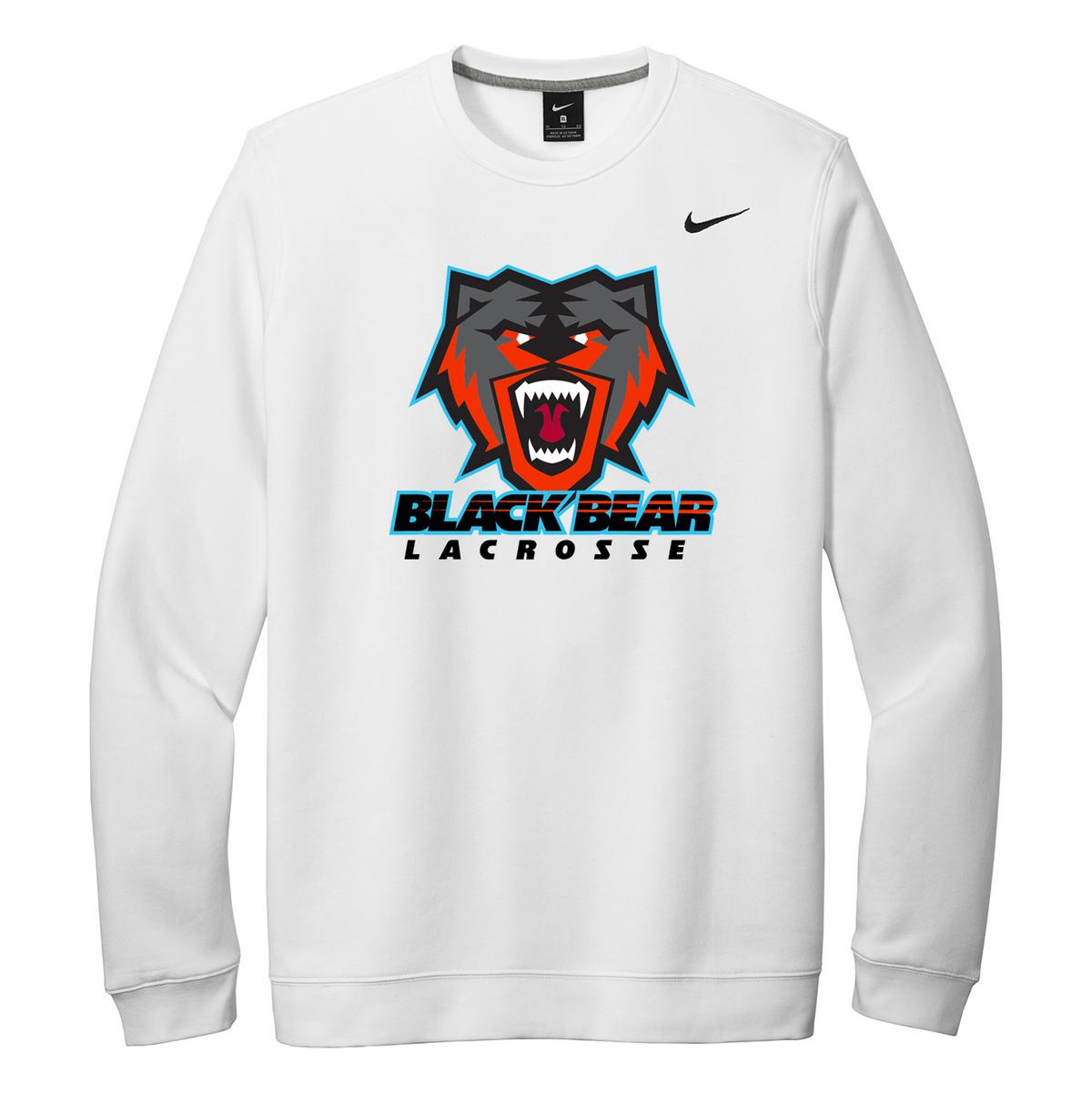 Black Bear Lacrosse Nike Fleece Crew Neck