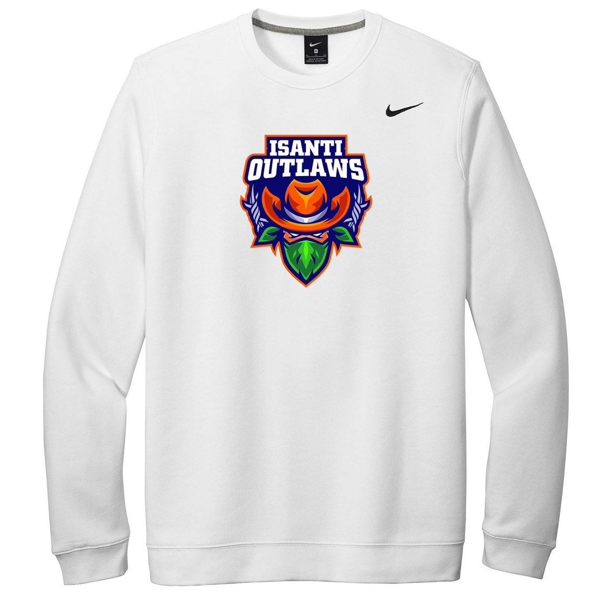 Isanti Outlaws Nike Fleece Crew Neck