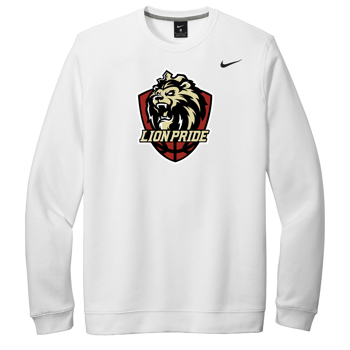 Delaware Pride Lions Basketball Nike Fleece Crew Neck