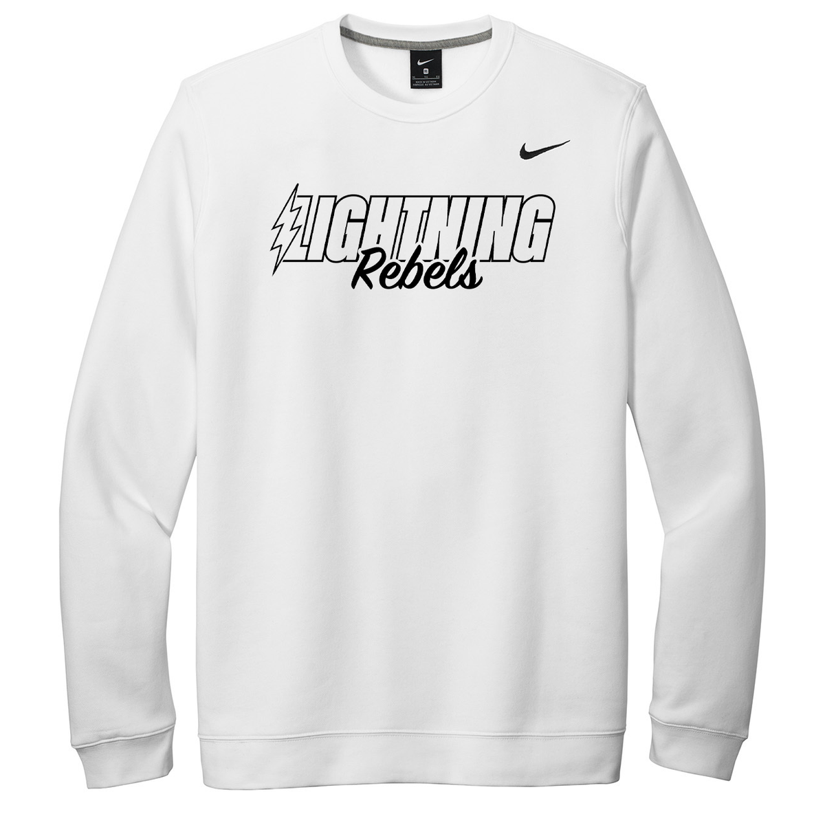 Rebels 32 Lightning Nike Fleece Crew Neck