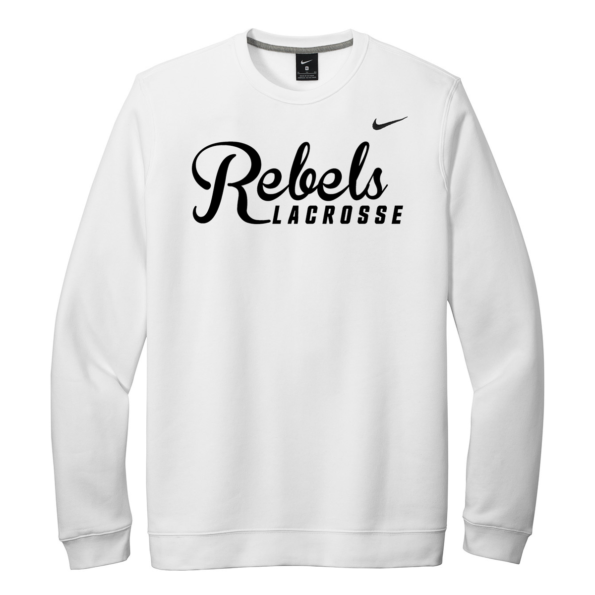 Rebels 2029 Black Nike Fleece Crew Neck