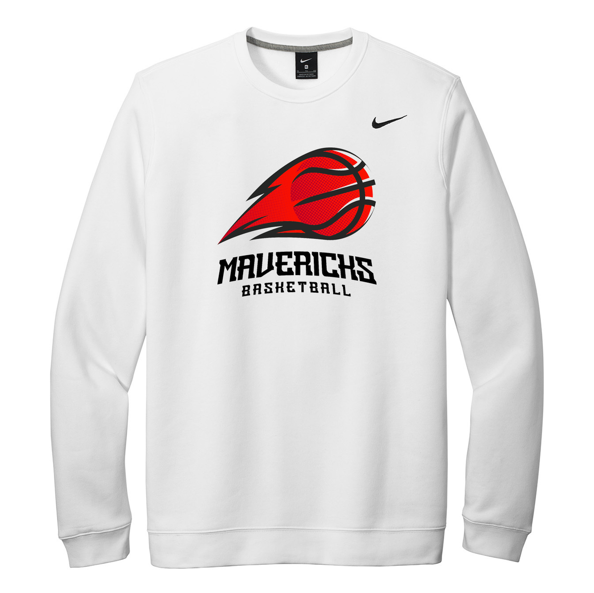 Mavericks Basketball Nike Fleece Crew Neck