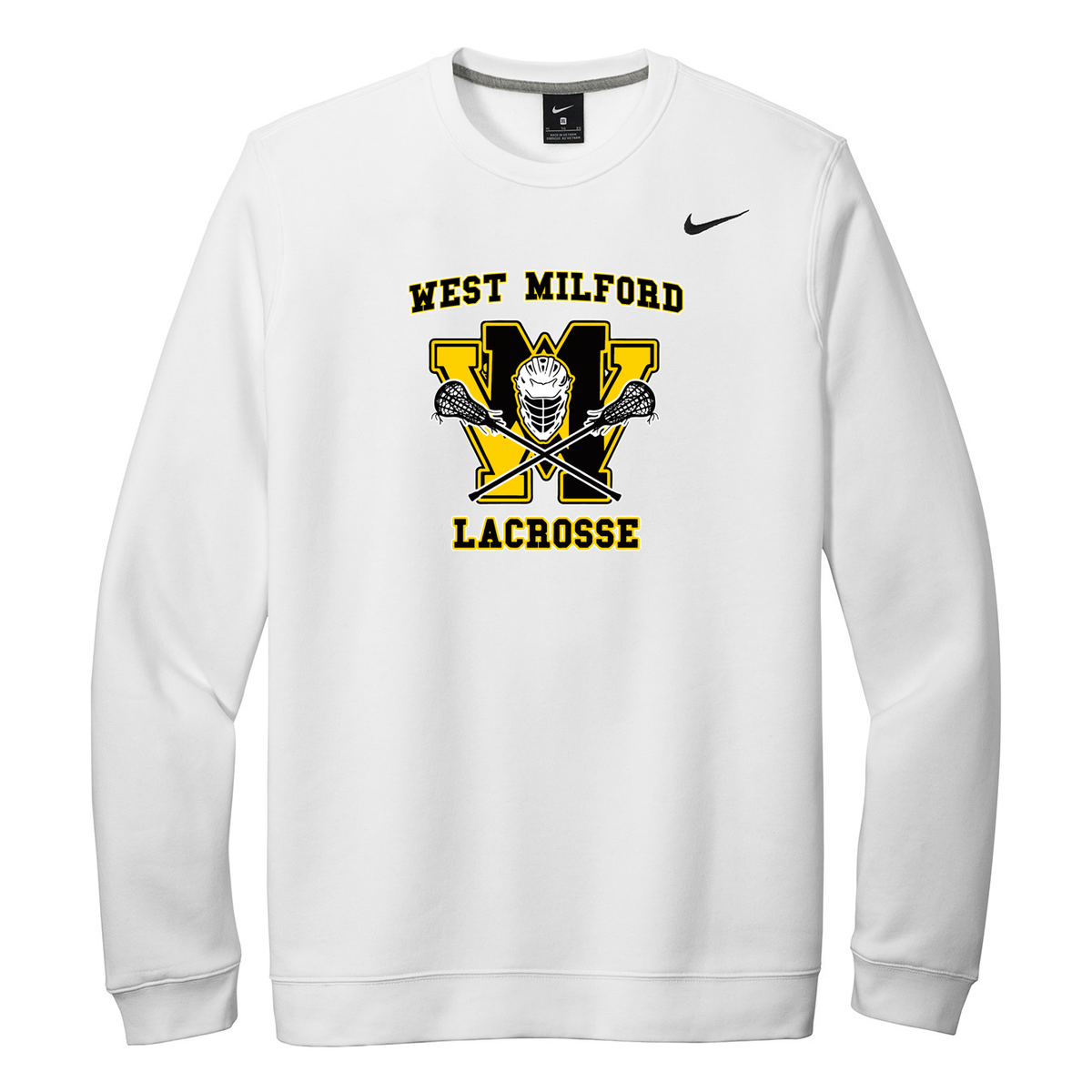 West Milford Lacrosse Nike Fleece Crew Neck