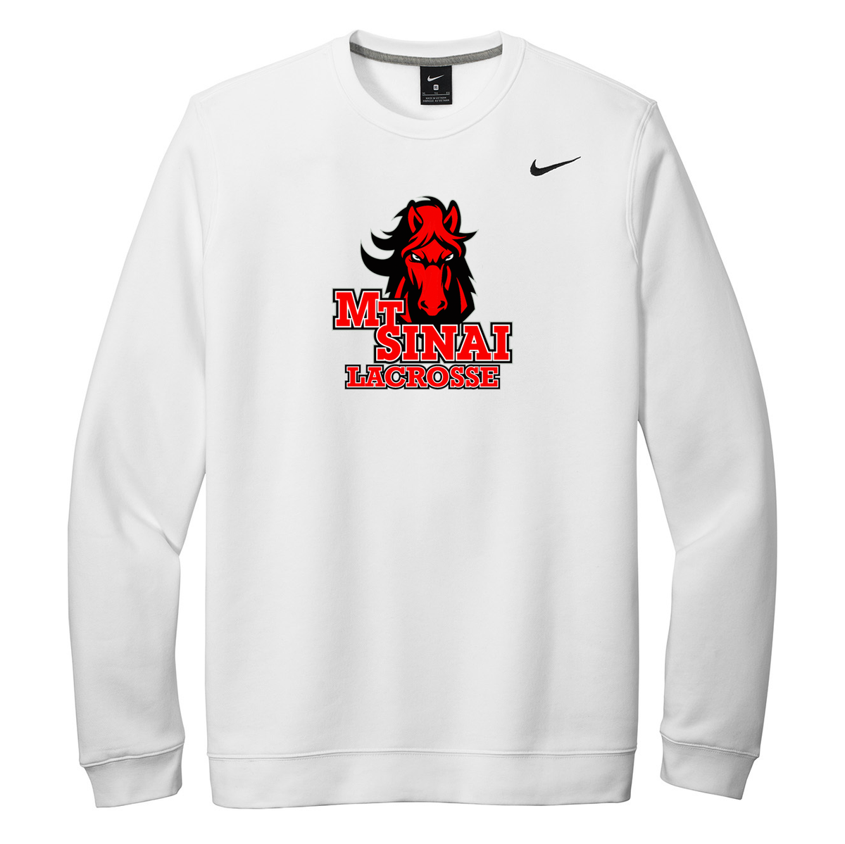 Mount Sinai Lacrosse Nike Fleece Crew Neck