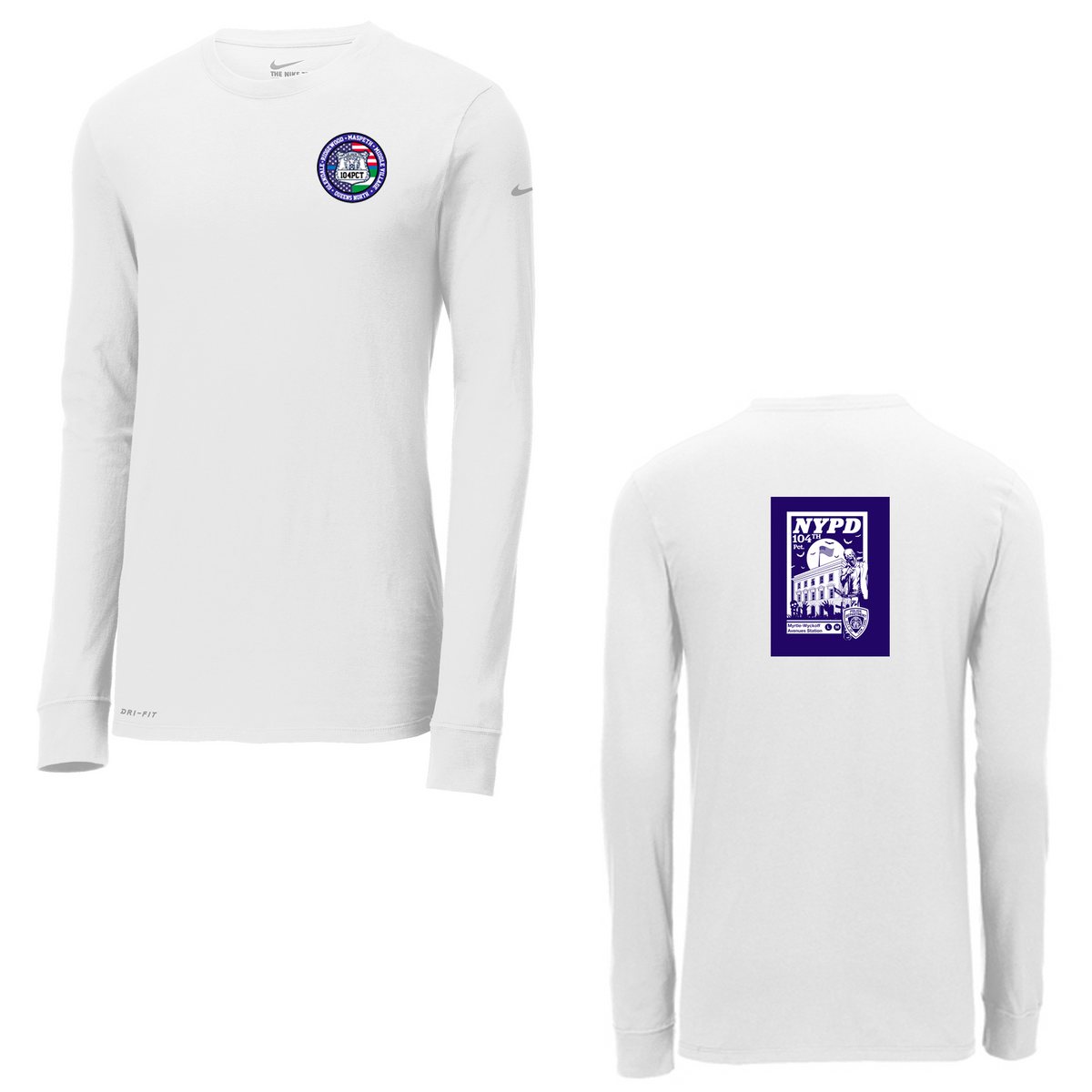 NYPD 104th Pct Nike Dri-FIT Long Sleeve Tee