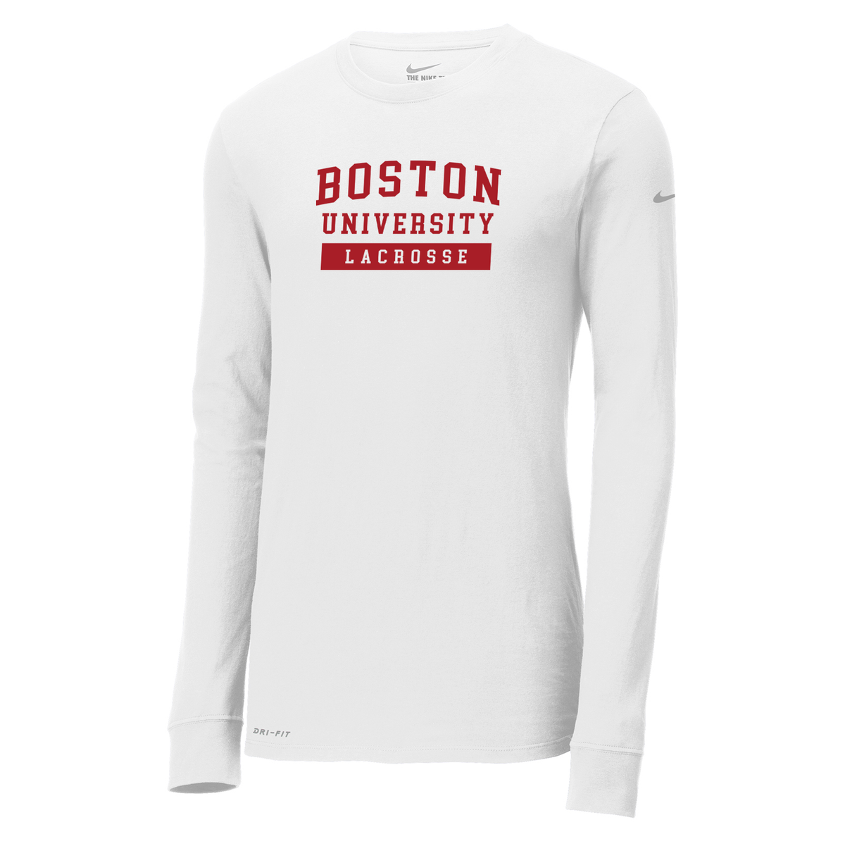 Boston University Lacrosse Nike Dri-FIT Long Sleeve Tee