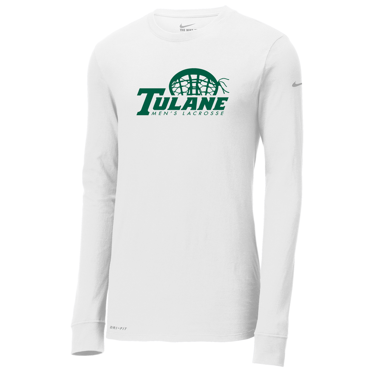 Tulane Mens Club Lacrosse Nike Dri-FIT Long Sleeve Tee