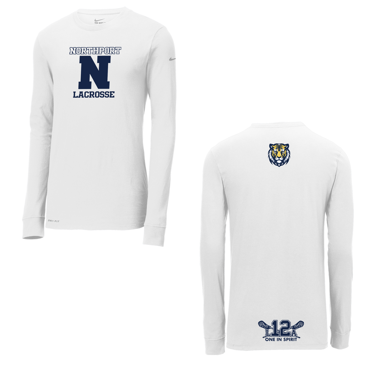 Northport High School Lacrosse Nike Dri-FIT Long Sleeve Tee