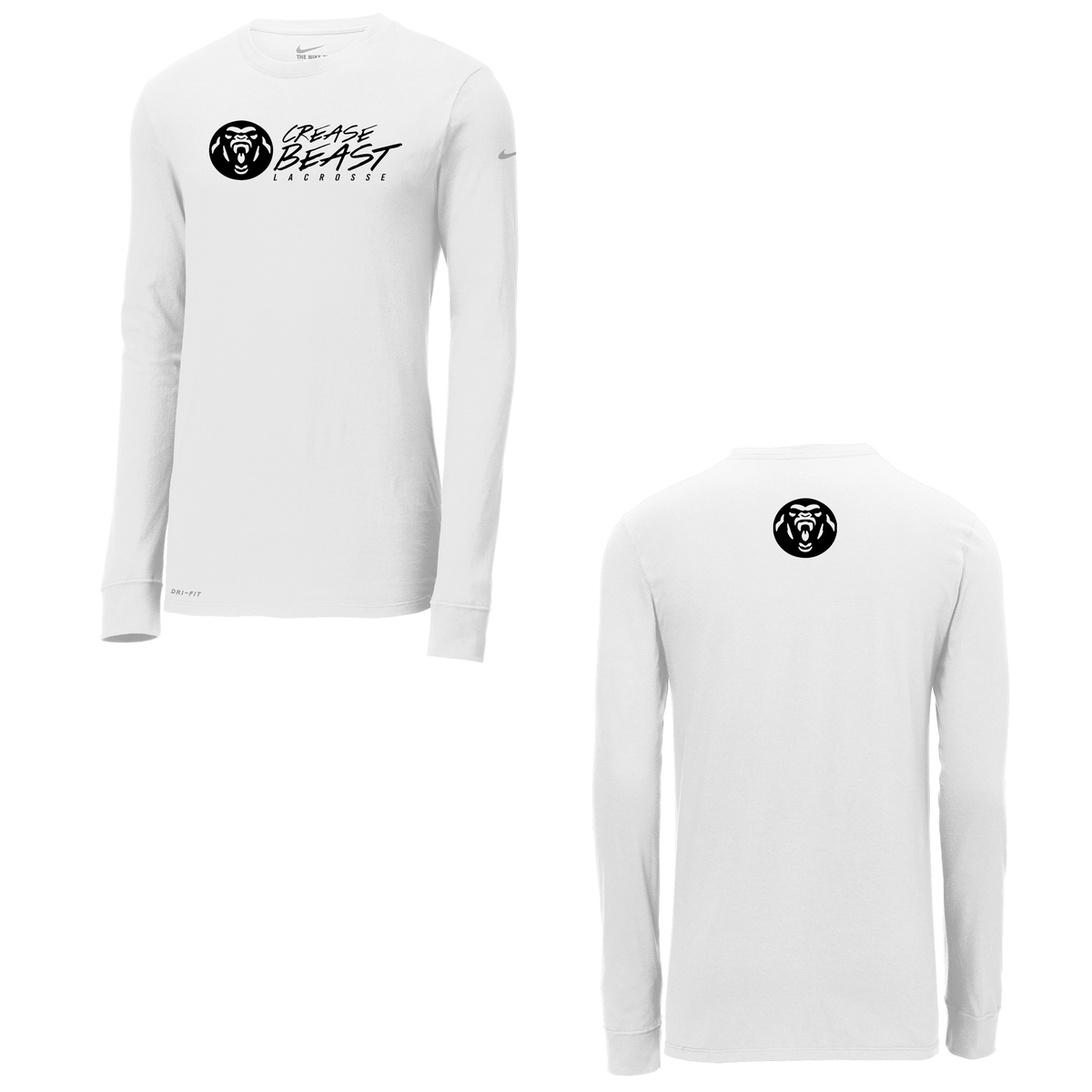 Crease Beast Lacrosse Nike Dri-FIT Long Sleeve Tee