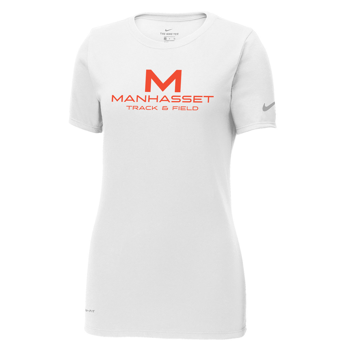 Manhasset Track & Field Nike Ladies Dri-FIT Tee *SMALL "M' ON BACK NECK*