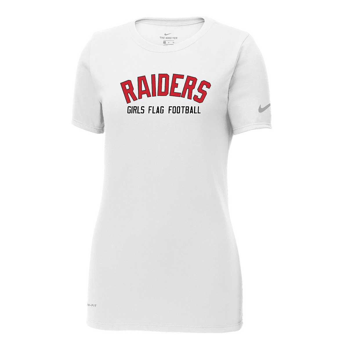 PM Raiders Flag Football Nike Ladies Dri-FIT Tee