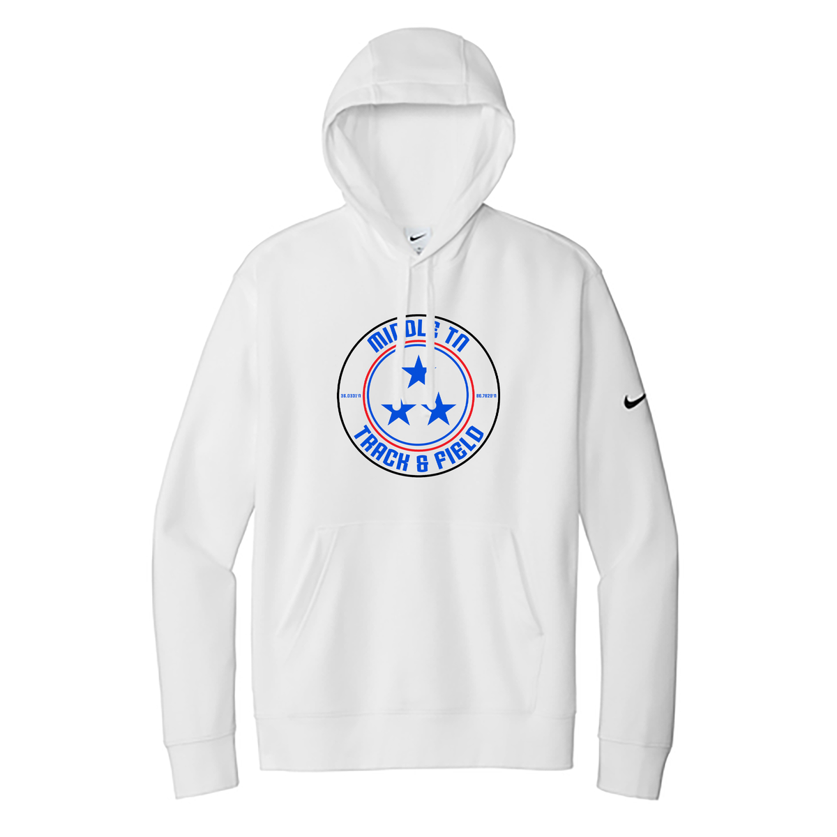 Middle TN Track & Field Nike Fleece Swoosh Hoodie