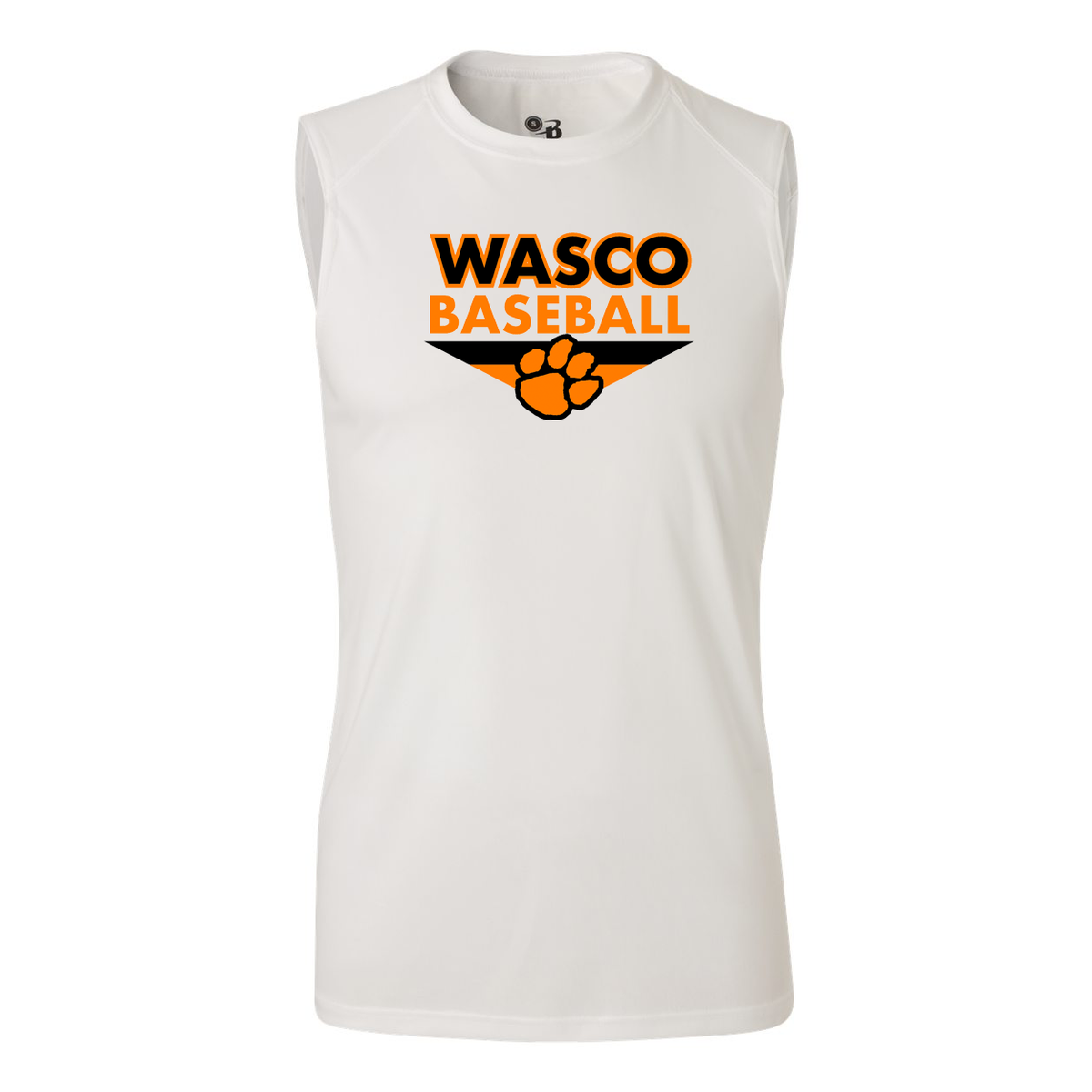 Wasco Union HS Baseball B-Core Sleeveless Performance Tank