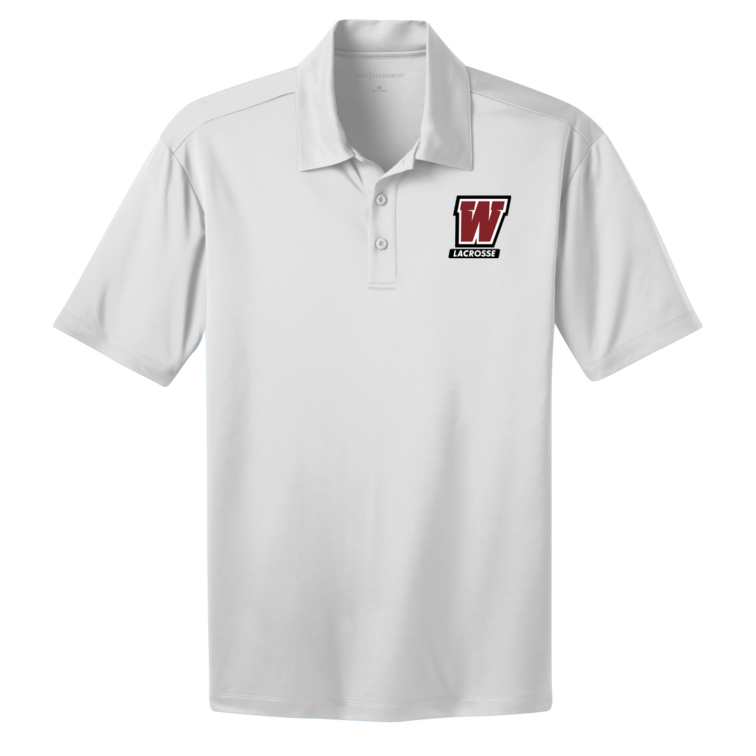 Whitman Lacrosse Men's White Polo