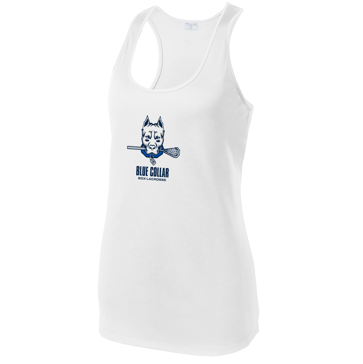 Blue Collar Box Lacrosse Women's Racerback Tank