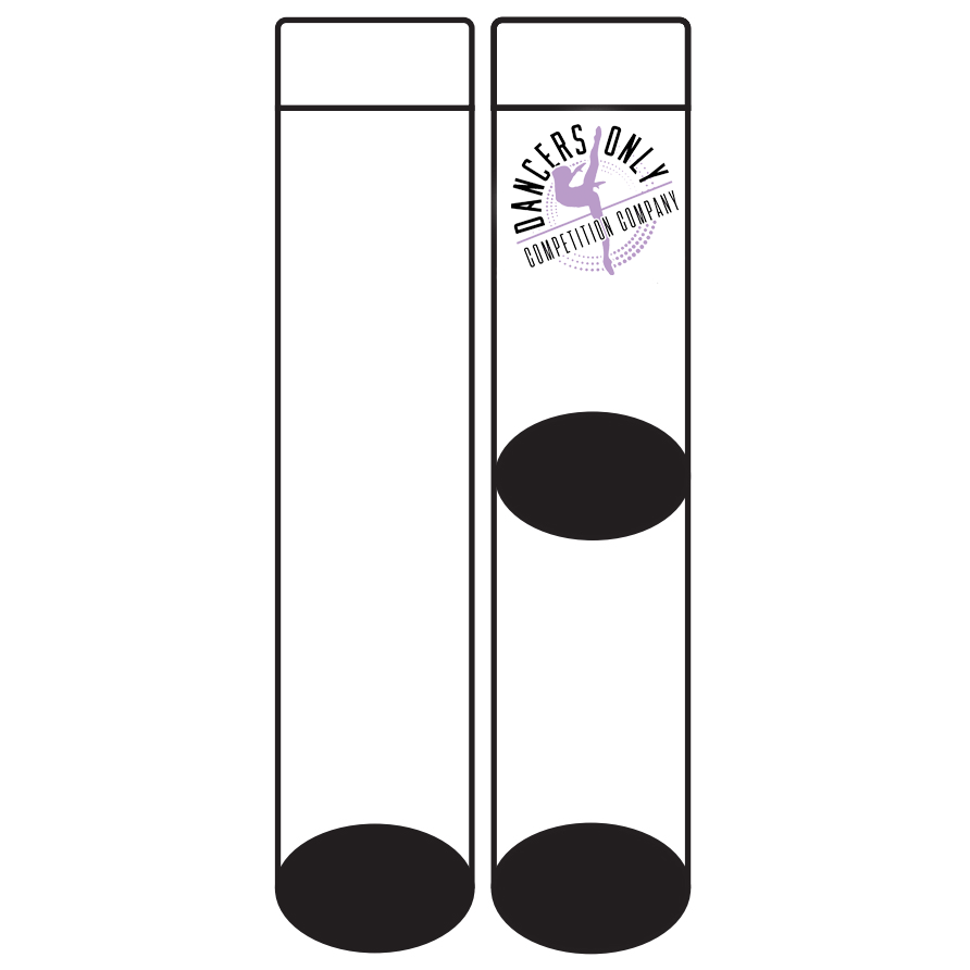 Dancers Only Competition Company Socks