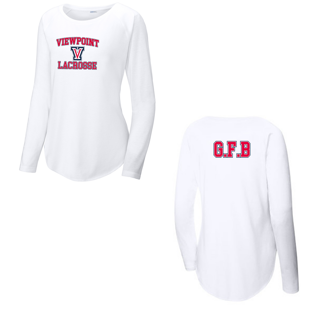 Viewpoint HS Boys Lacrosse Women's Raglan Long Sleeve CottonTouch