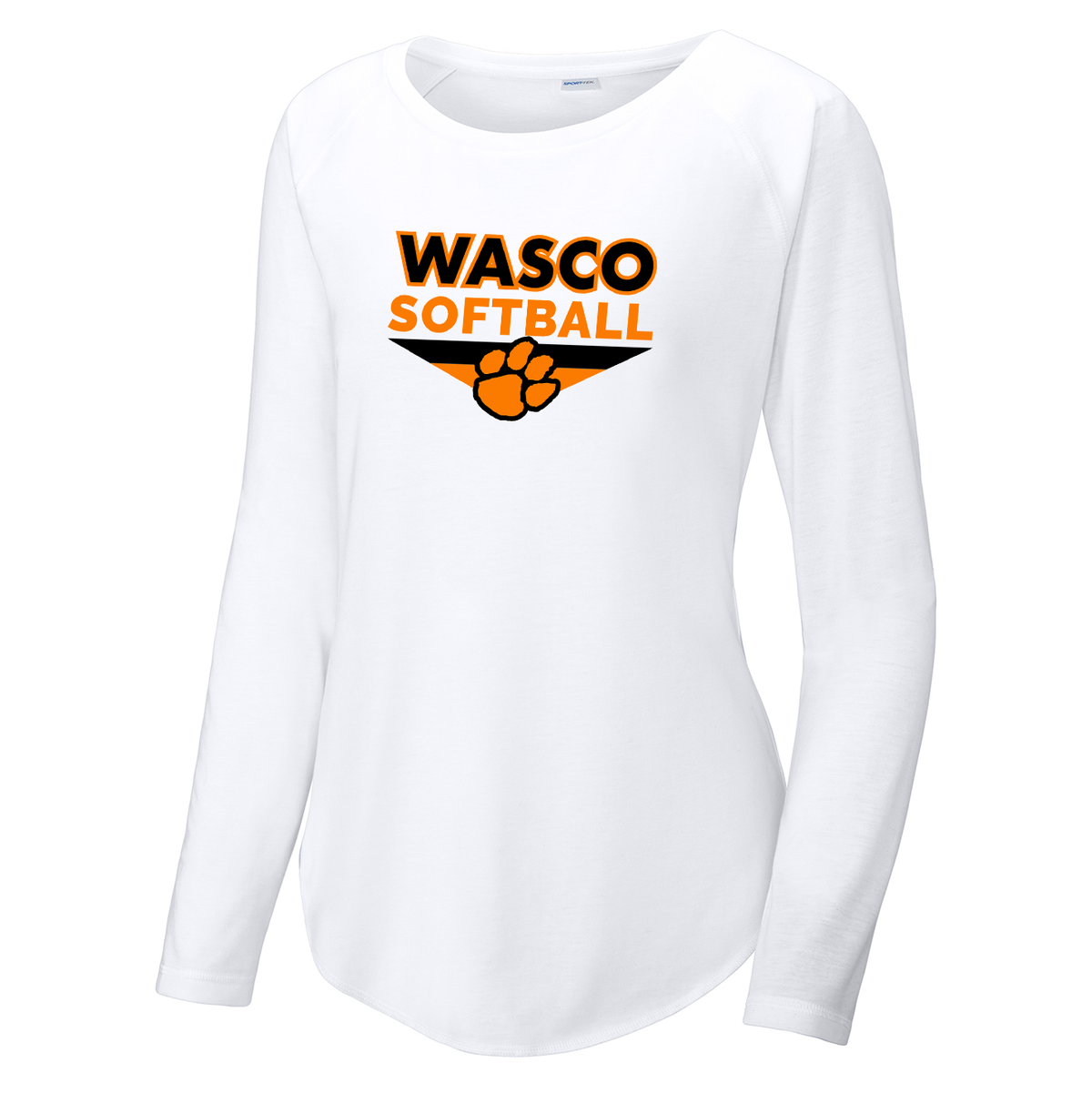 Wasco HS Softball Women's Raglan Long Sleeve CottonTouch