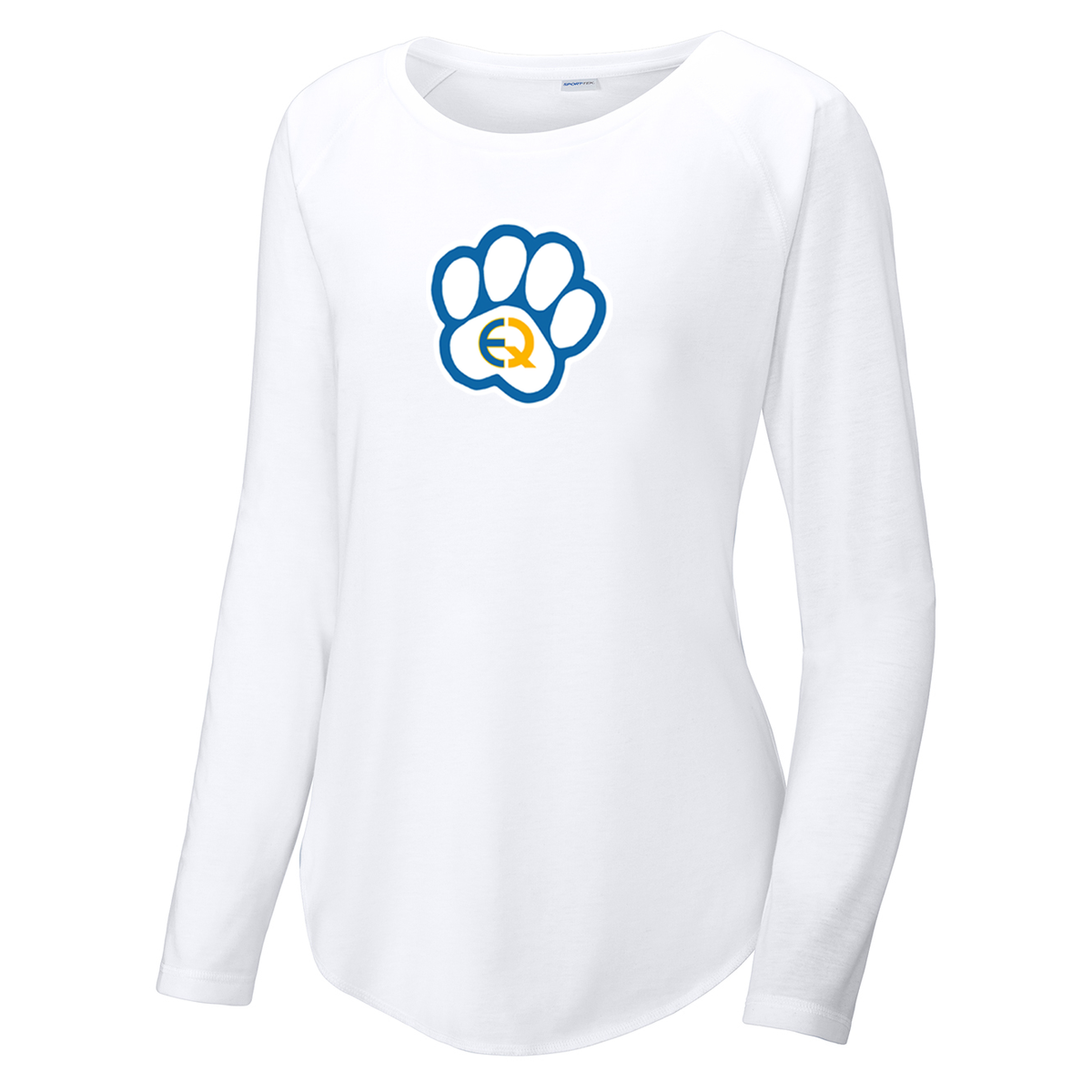 East Quogue School District Women's Raglan Long Sleeve CottonTouch