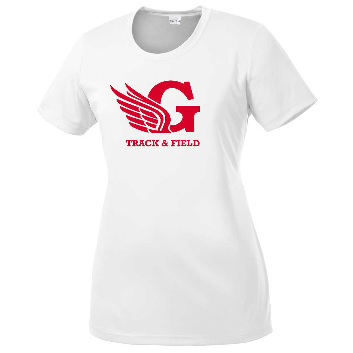 Greenwich HS Track Women's White Performance T-Shirt