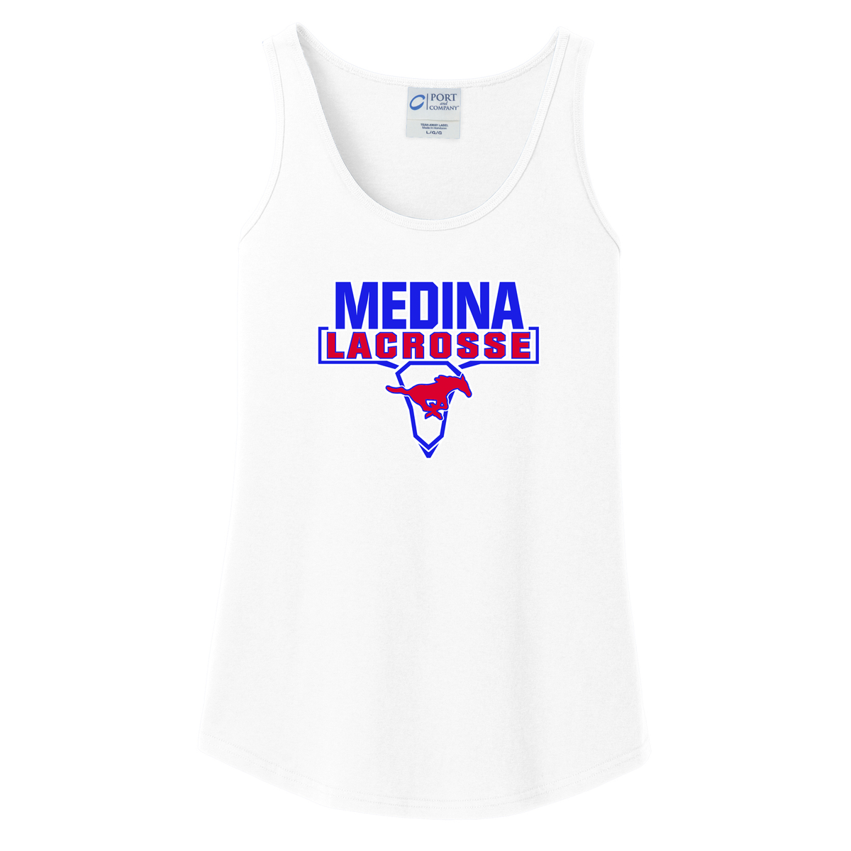 Medina Mustangs Lacrosse Women's Tank Top