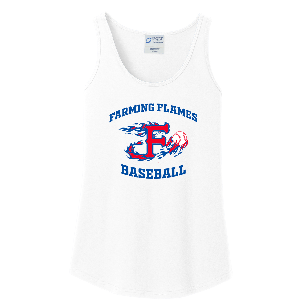 Farming Flames Baseball Club Women's Tank Top