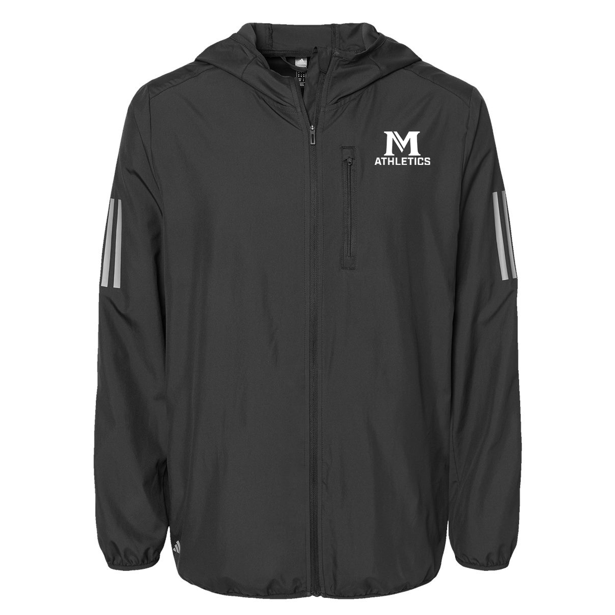 Masters School Spring Sports Adidas Hooded Full-Zip Windbreaker