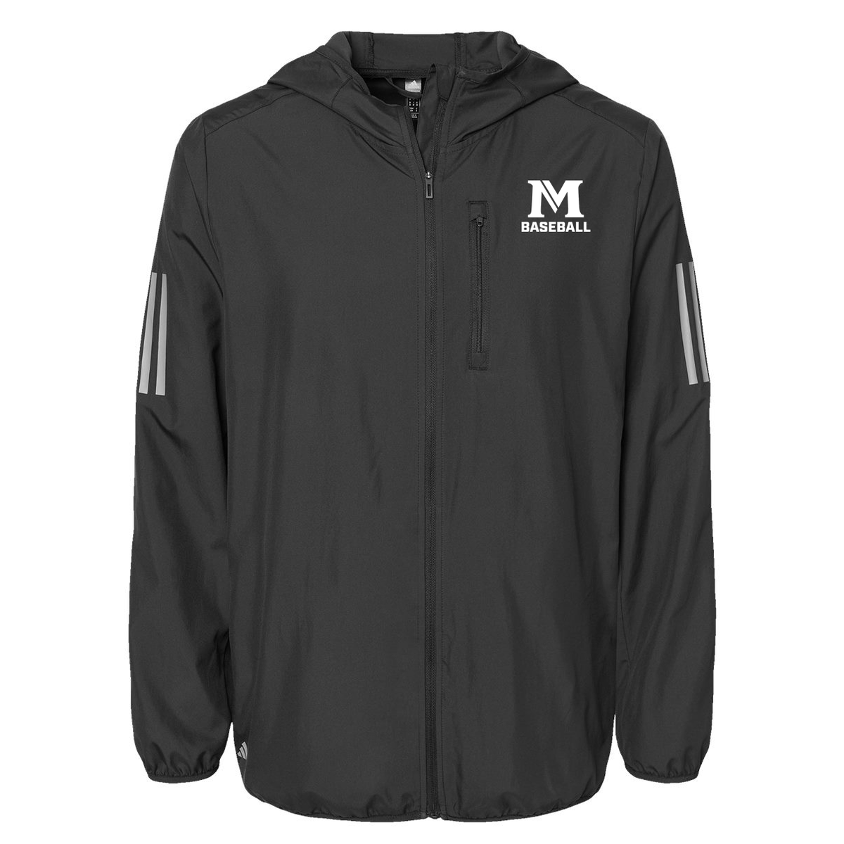 Masters School Spring Sports Adidas Hooded Full-Zip Windbreaker