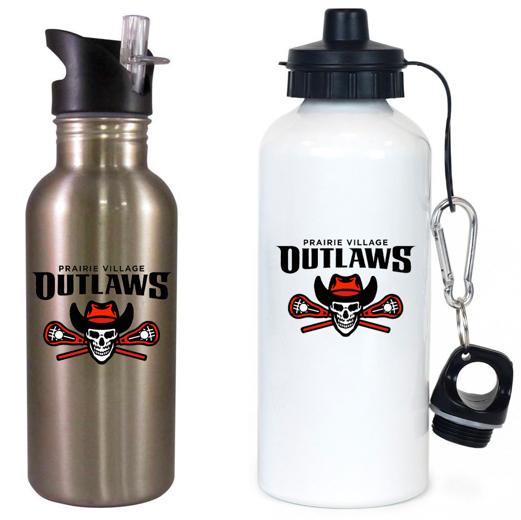 Prairie Village Outlaws Lax Water Bottle