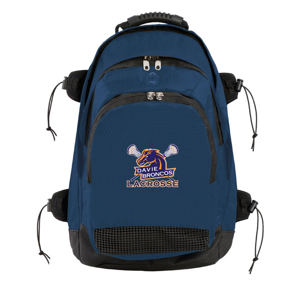 Davie Broncos Lacrosse Deluxe Sports Backpack