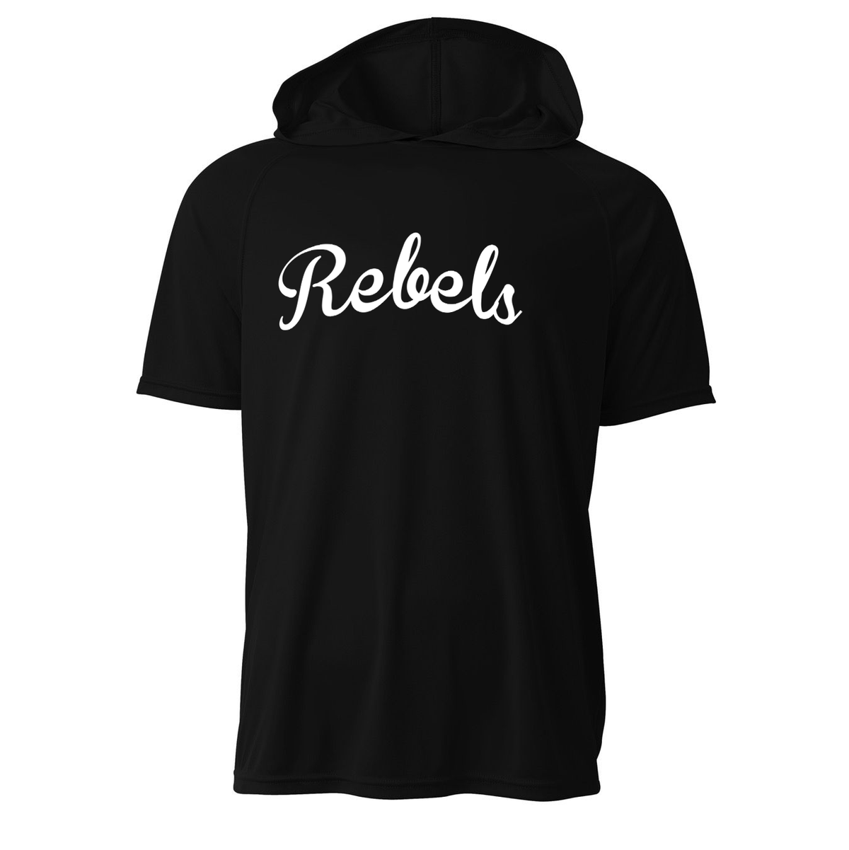 Rebels 2029 Black Cooling Performance S/S Hooded Tee