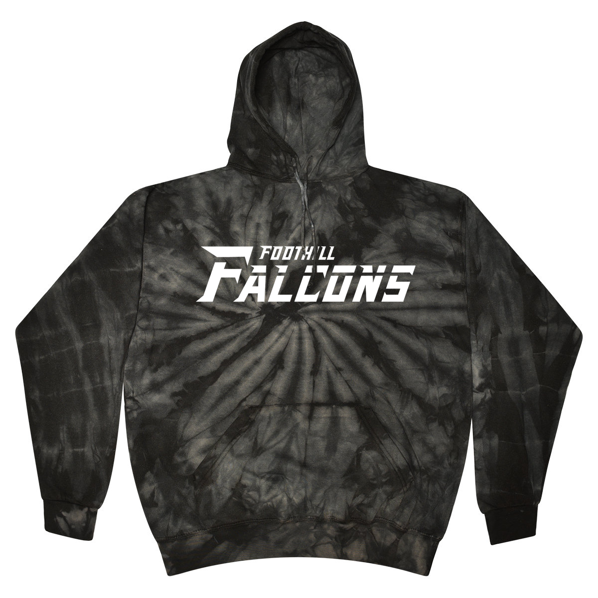 Foothill Falcons Tie Dyed Pullover Hooded Sweatshirt